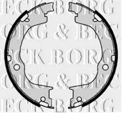 BORG & BECK bbs6367 -  Комплект тормозных колодок